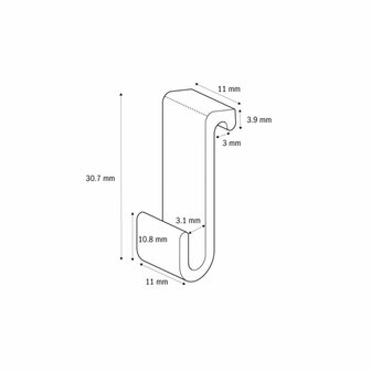  wandhaak transparent alcoa