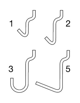 boardhaak model 1 totale hoogte 33 mm 100 stuks