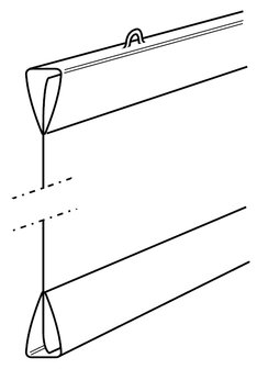 poster strip poster ophangsysteem 100cm transparant 10 stuks