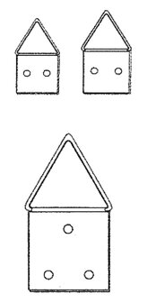 klapoog vermessingd 24mm 100 stuks