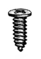 houtschroefje zwart kruiskop per 500 stuks 2,0 x 6 mm