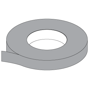 rol a 200 meter gomband bruin 25 mm