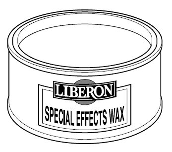 special effects wax black patinating - zwart