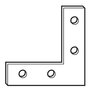 winkelhaken 35 x 35 x 9 x 1,5 mm per 100 stuks