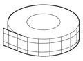 zuurvrij linnenplakband 30 mm breed rol 25 m