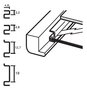 framespace 3,2 mm voor 2 mm glas per 20 stuks